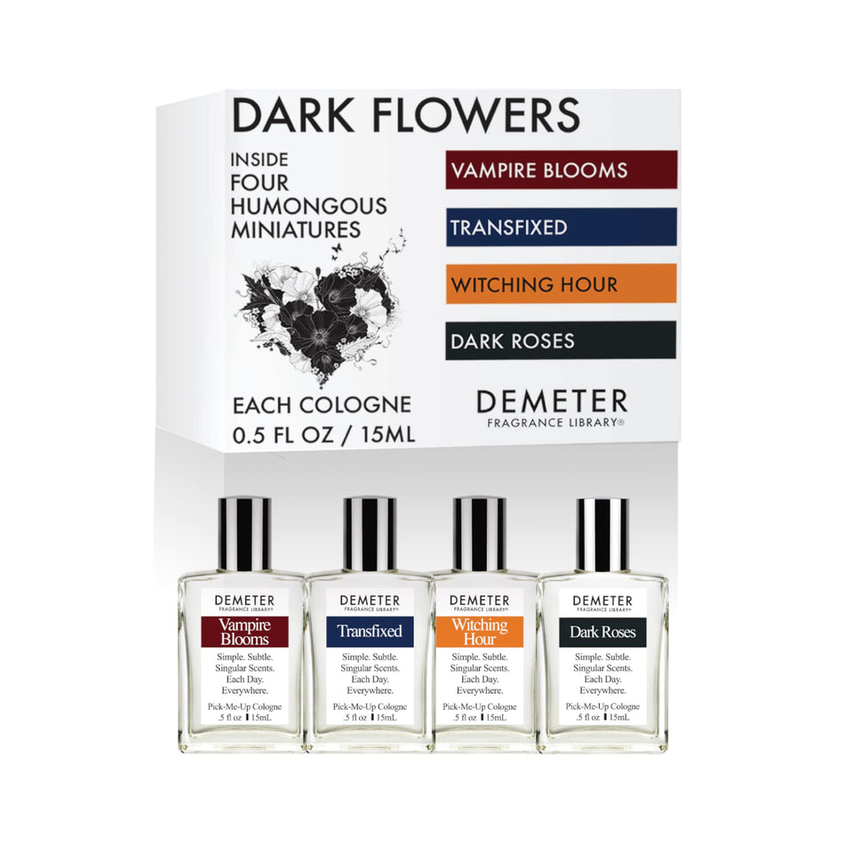 Demeter Dark Flowers Witching Hour bottle; sultry notes for versatile evening wear.