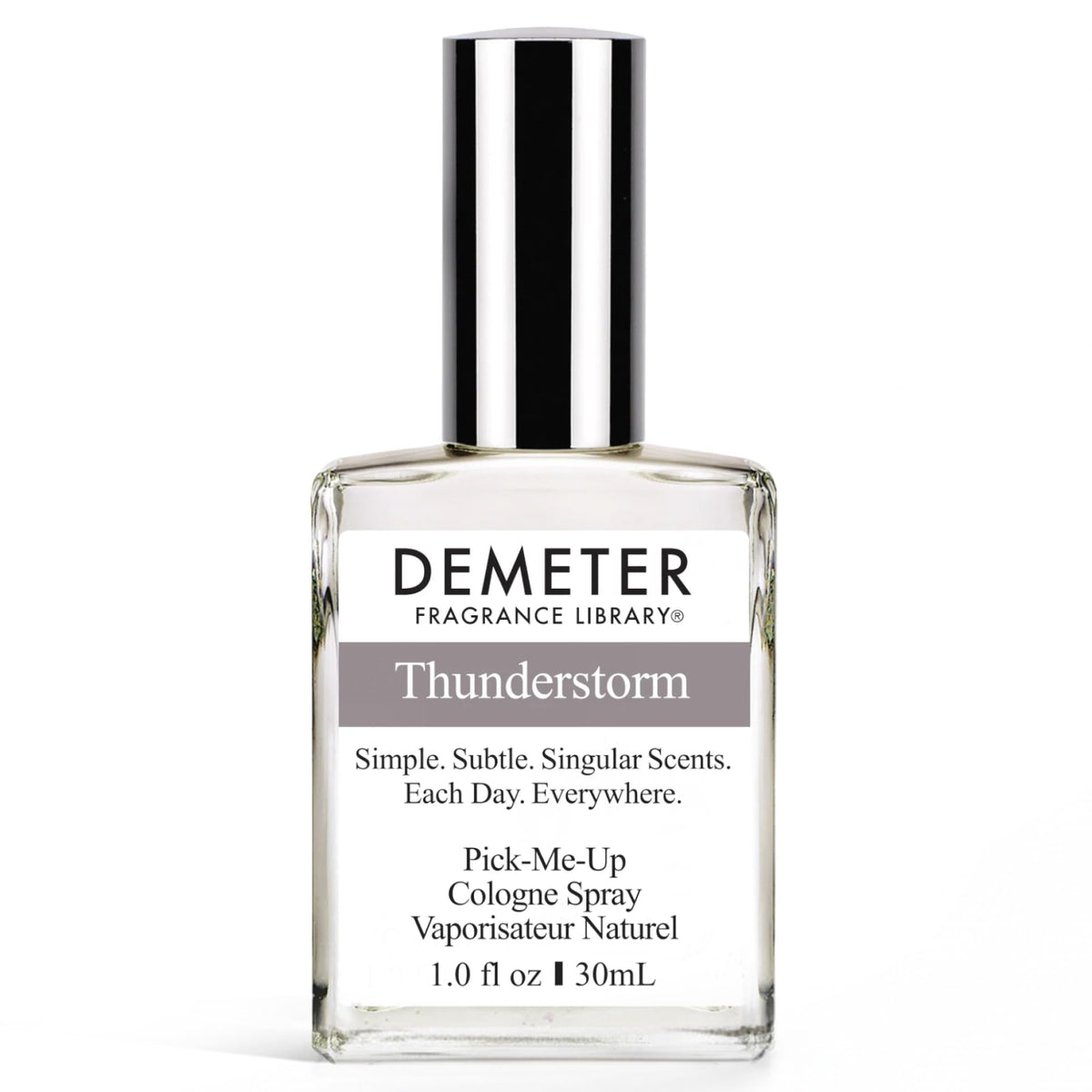 DEMETER Thunderstorm bottle front for everyday freshness