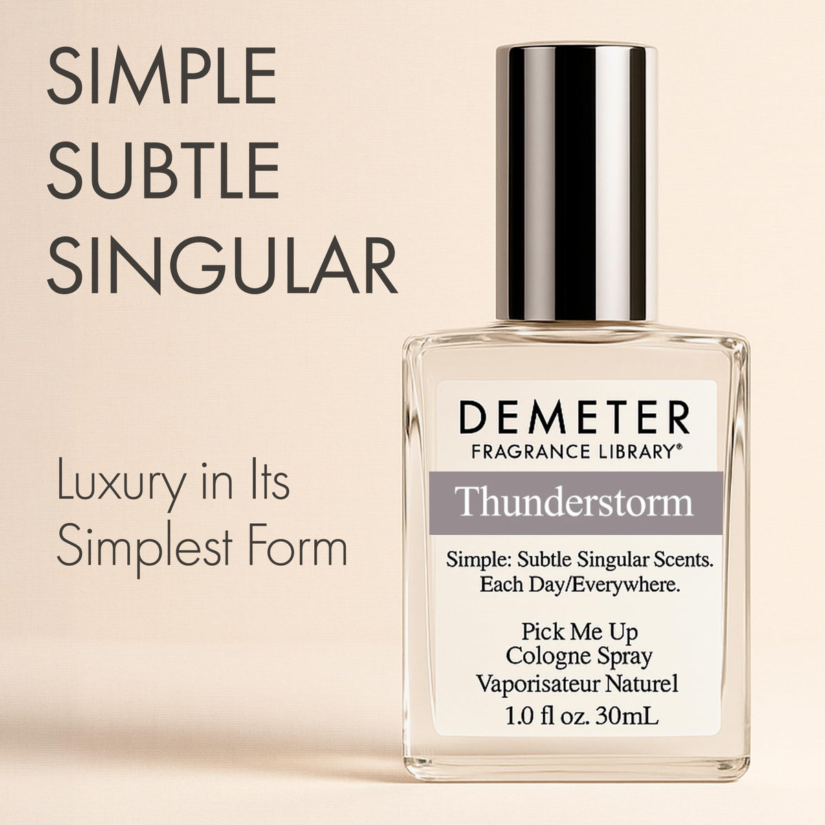 DEMETER Thunderstorm spray action enabling easy application and quick refresh