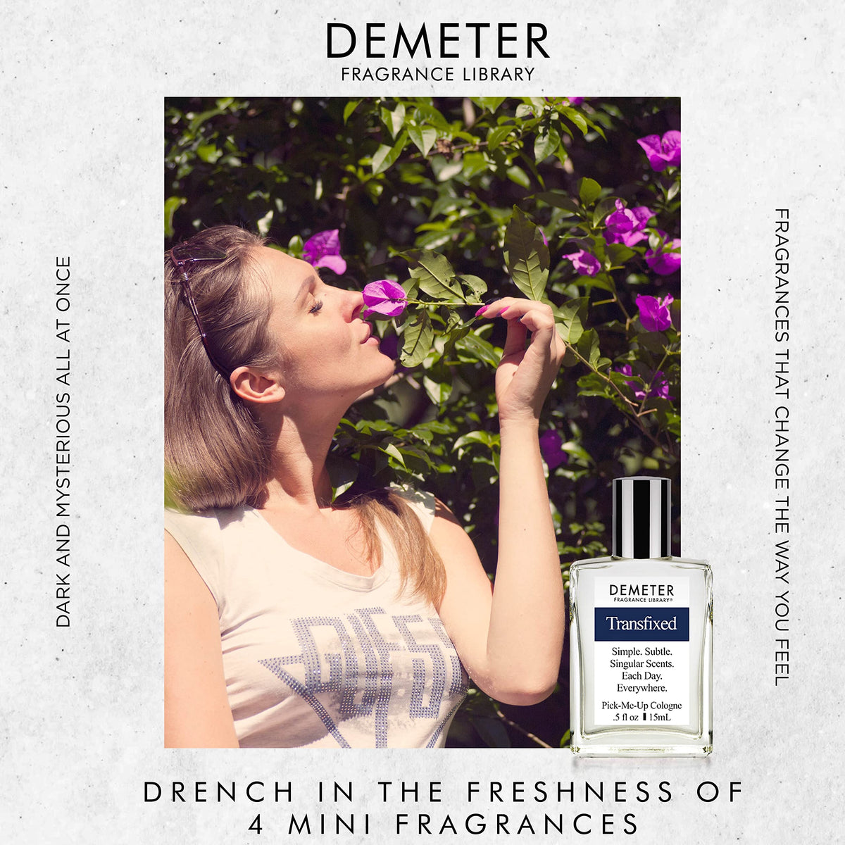 Demeter Vampire Blooms bottle; bold, mysterious aroma ideal for night-out moments.