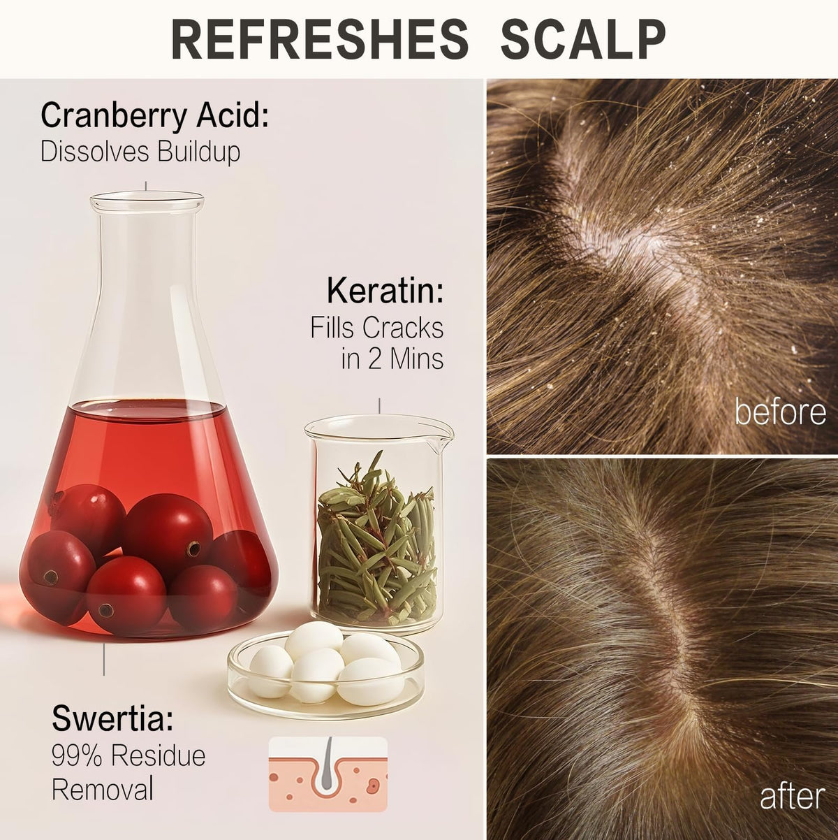 DEMIKI color-treated hair protection with rose scent maintains vibrancy