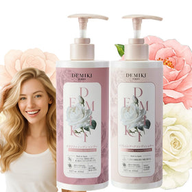 DEMIKI Japanese shampoo and conditioner for oily hair—clarifying cleanse for shine