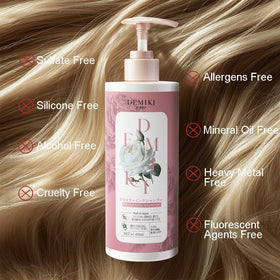DEMIKI moisturizing hair care routine demonstrates lightweight, manageable hair