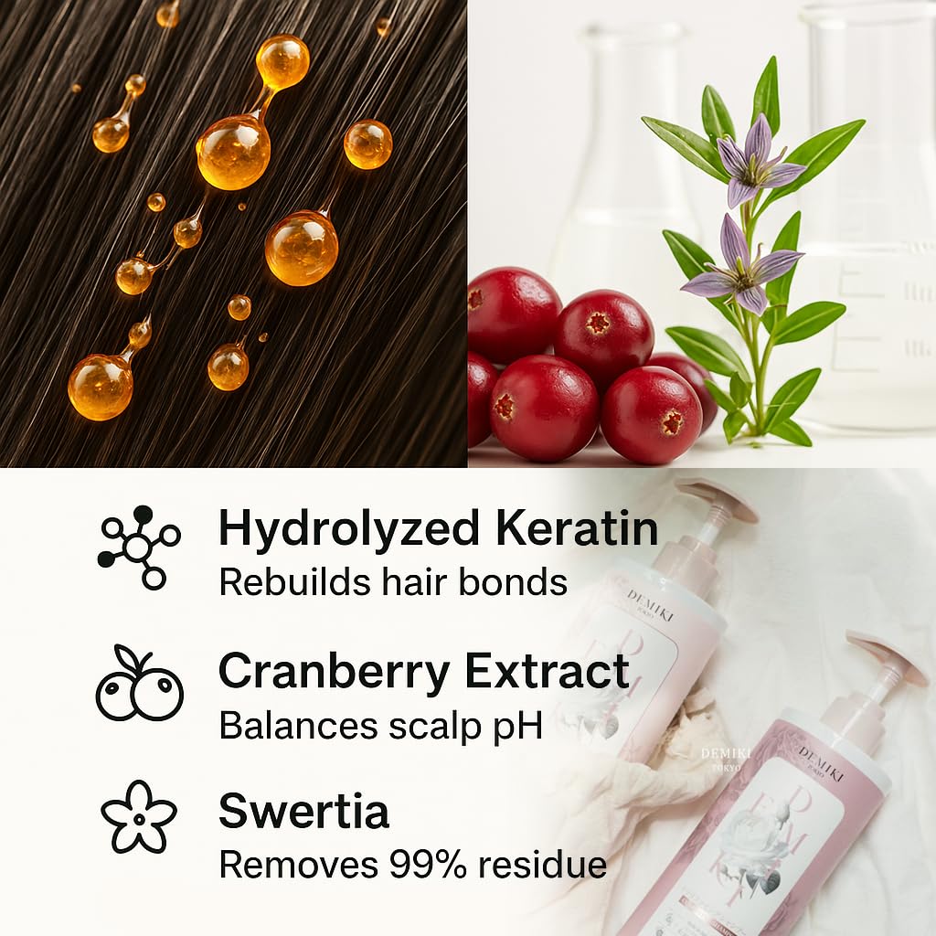 Rose extracts deliver hydrating fragrance and scalp comfort during washing