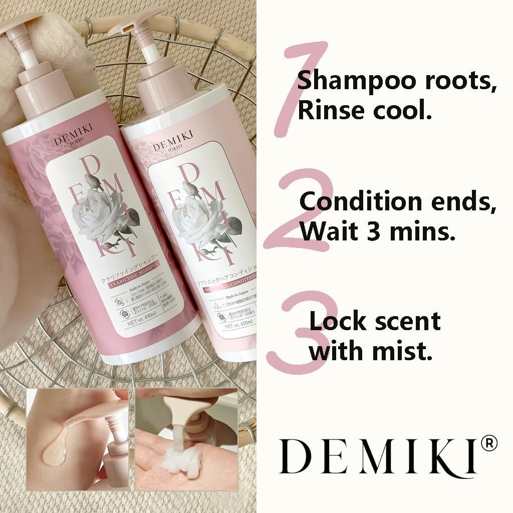 DEMIKI at-home salon-quality results from clarifying and moisturizing formula