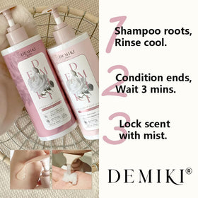 DEMIKI at-home salon-quality results from clarifying and moisturizing formula