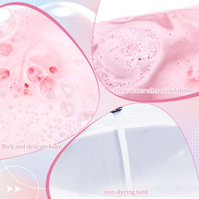 Demissle bubble spa pink fizzies for a luxurious soak.