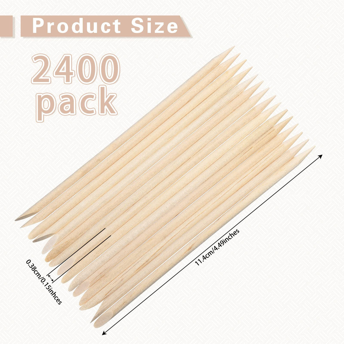 Demissle wooden spatula sticks ideal for delicate lip-area waxing