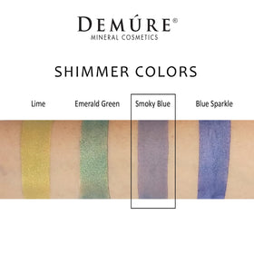 DEMÚRE Smoky Blue compact highlighting fine texture ideal for layering