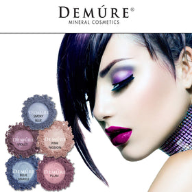 DEMÚRE In-use shot demonstrates buildable color from sheer to bold