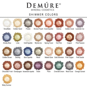 DEMÚRE Powder texture detail highlighting natural mineral finish