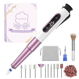 Denabuty cordless purple nail drill for convenient at-home manicures