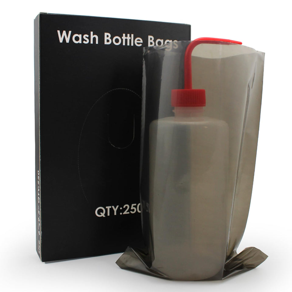 Denergy Tattoo Bottle Bags Black 500ml packaging keeps bottles clean and ready for use