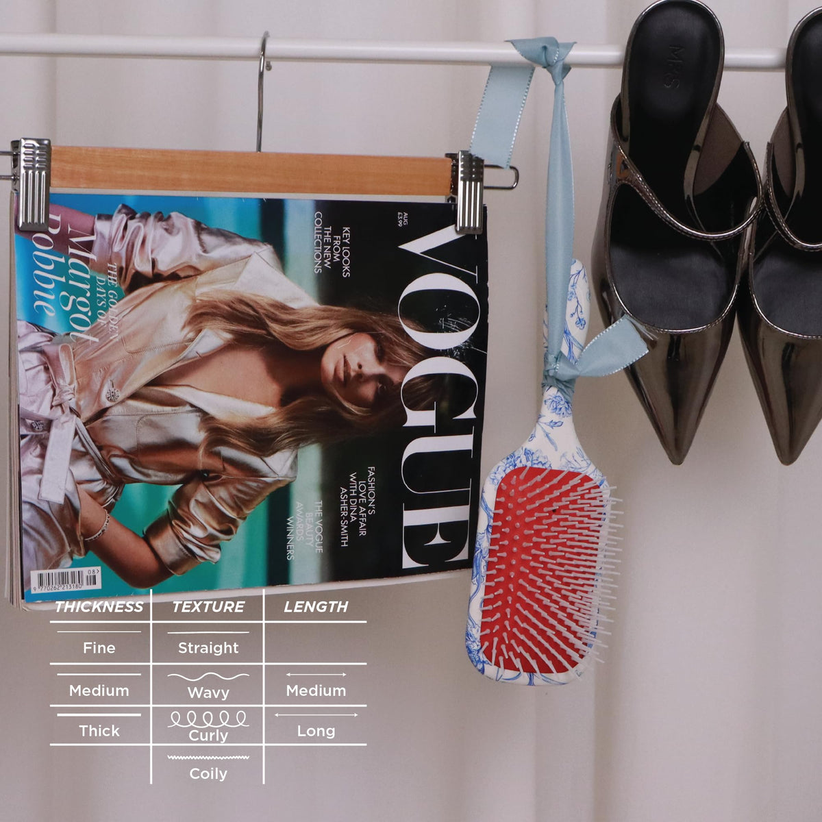 Denman D38 comfort air-cushioned pad for comfortable brushing on scalps.