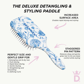 Denman D38 aids defining curls for textured, curly, and thick hair types.