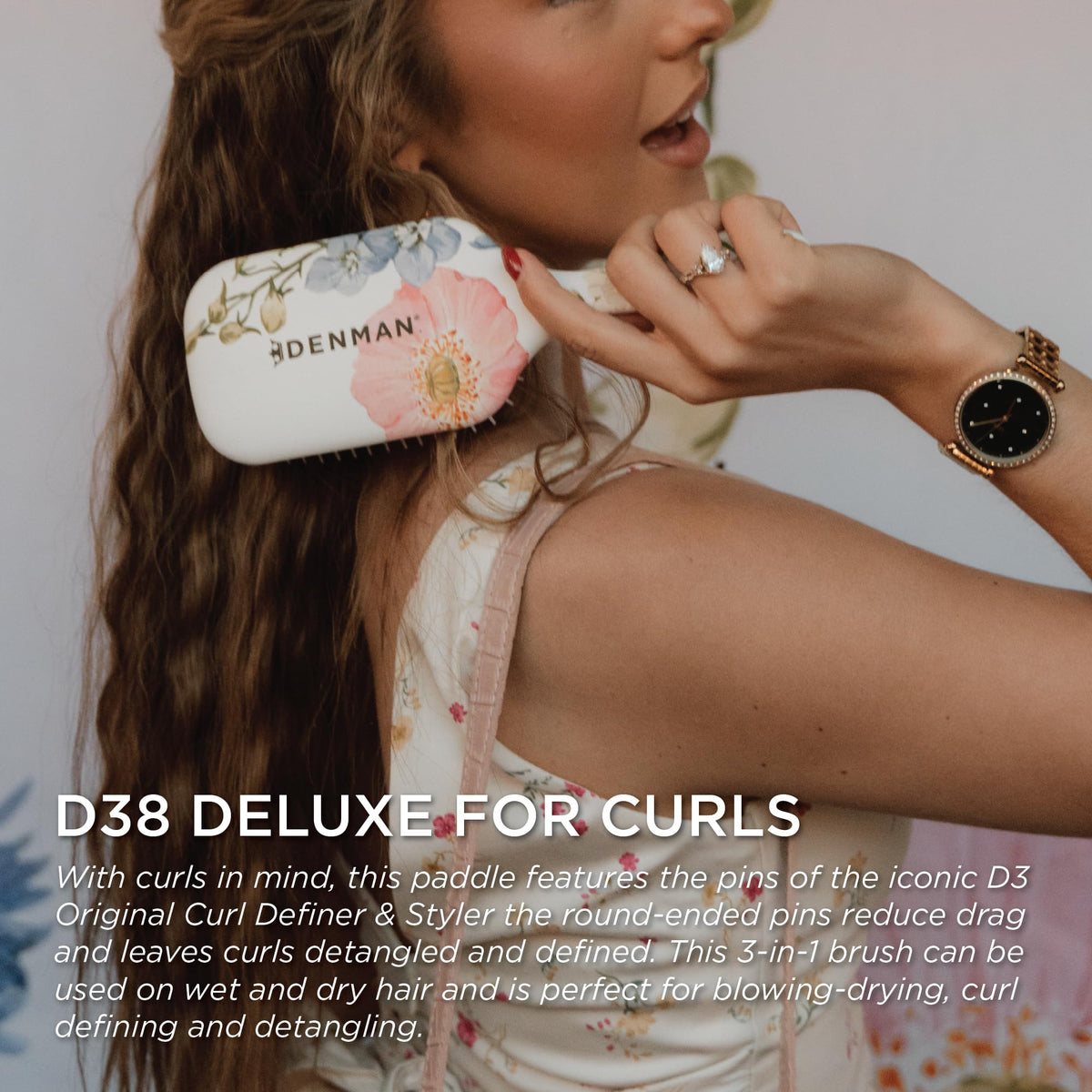 Denman D38 iconic pins help curl separation for smoother styling