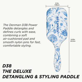 Denman D38 paddle brush suited for wet or dry styling and effortless knot removal.