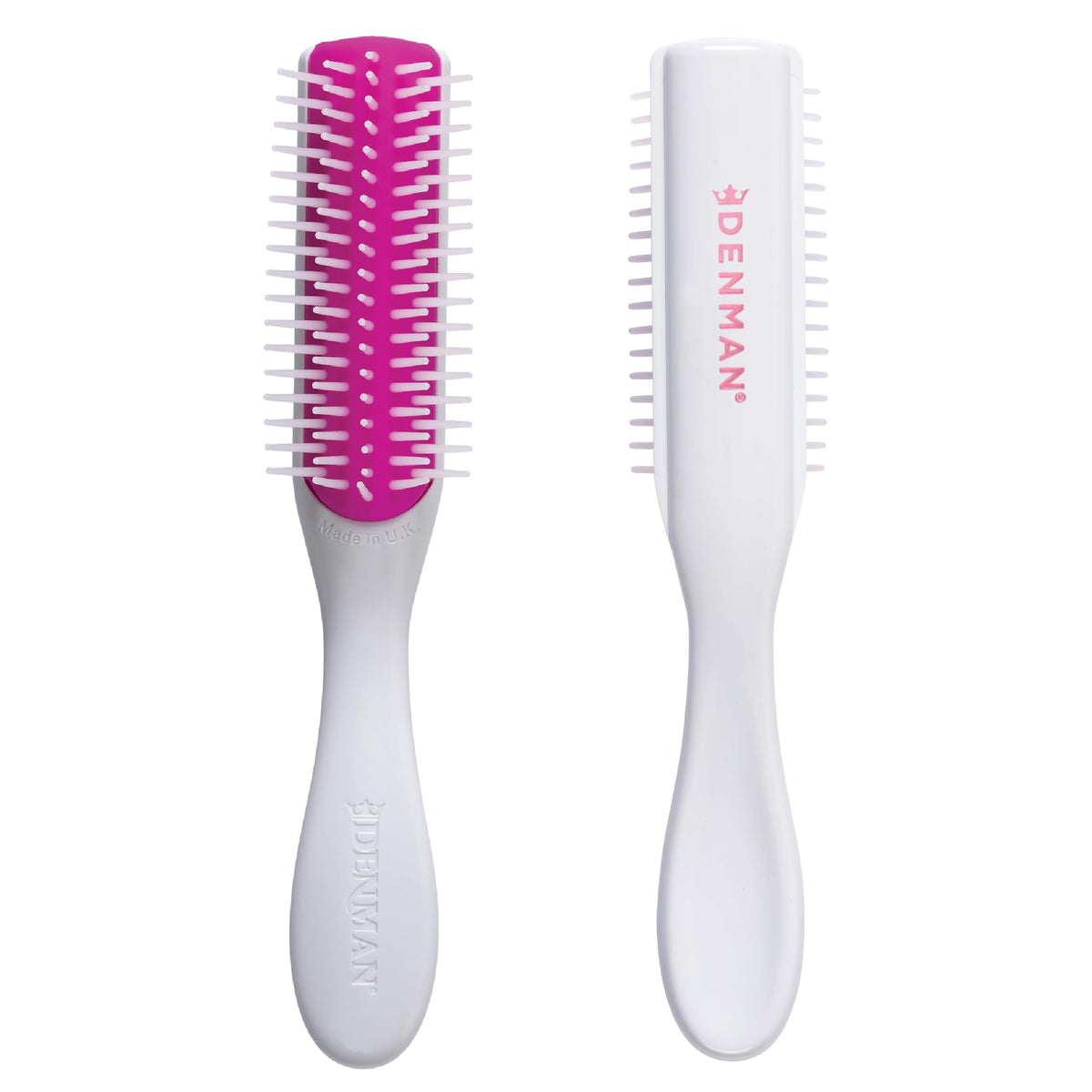 Denman Mini Curl & Blow-Dry Brush defines curls during damp styling