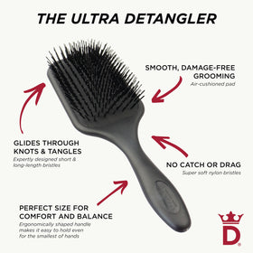 Denman Tangle Tamer Ultra ergonomic handle for comfortable styling
