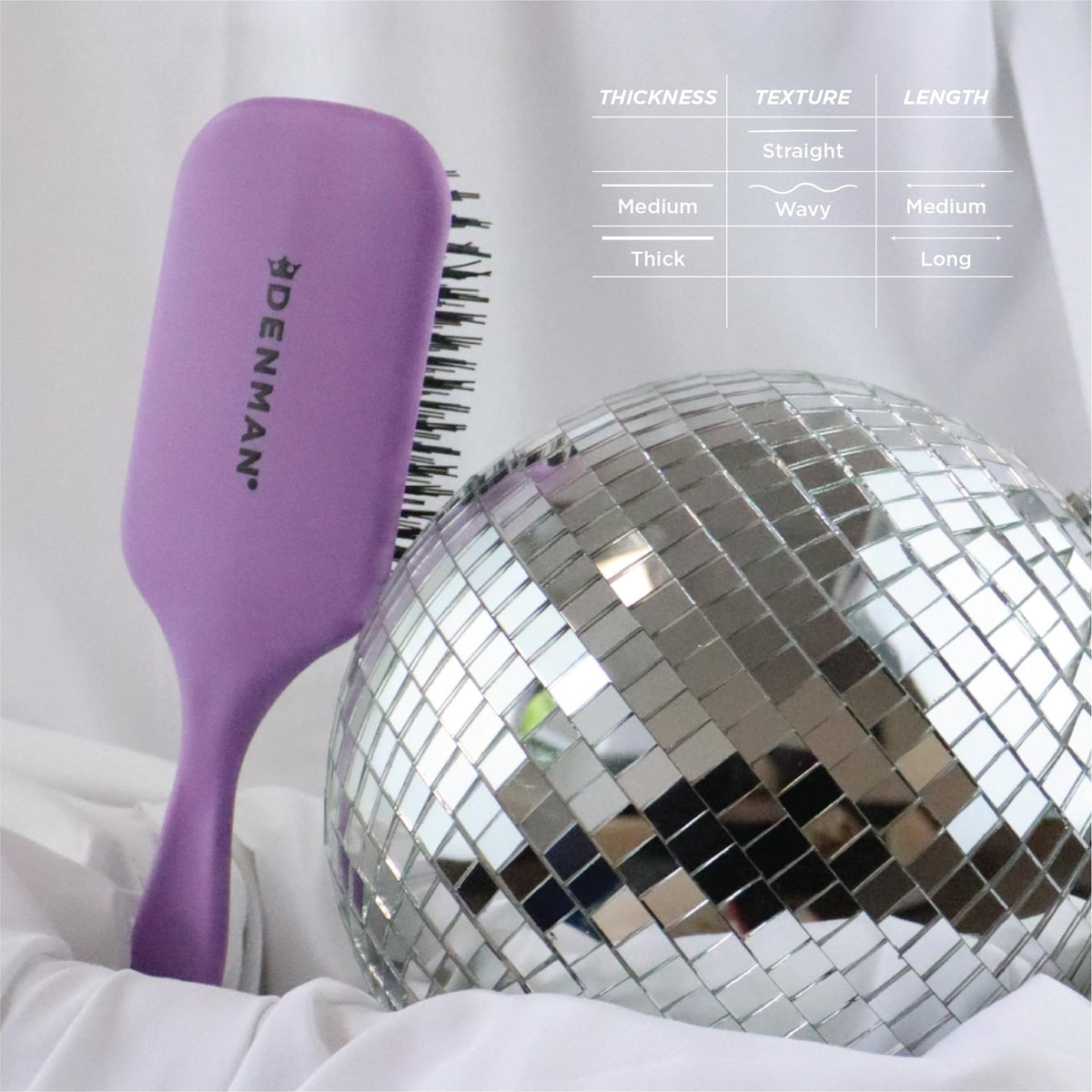 Denman Tangle Tamer Ultra packaging shows brand and violet aesthetic for gifting