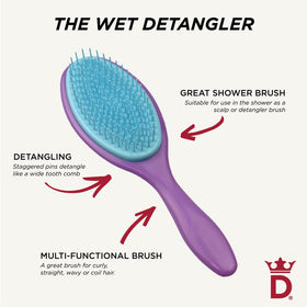 Denman Wet Detangler kid-friendly design eases detangling for children