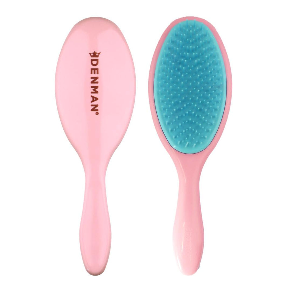 Denman Wet Detangler pink detangling pins for gentle knot-free detangling.