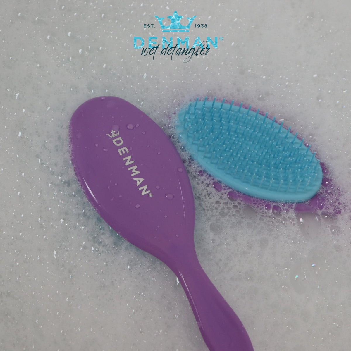 Denman Wet Detangler travel-ready brush for on-the-go hair care