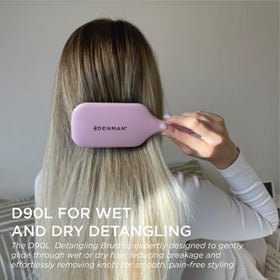 Denman Ultimate Detangling Brush detangles wet hair without pulling