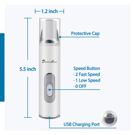 DenniesCare nail buffer with two speeds ideal for versatile at-home manicures.