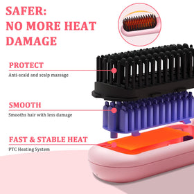 DENTAISyn cordless straightener heats in 30 seconds for fast touch ups
