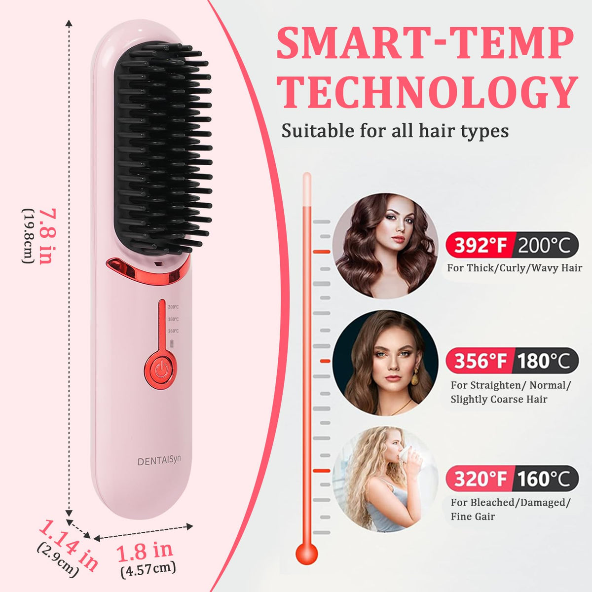 DENTAISyn car charging ready straightener ideal for journeys