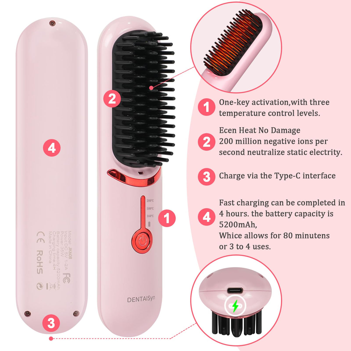 DENTAISyn rechargeable battery for extended styling on the road