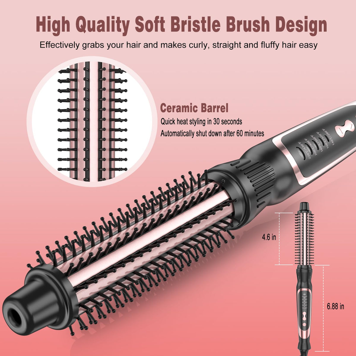 DENVEK anti-scald bristles and cool-touch tip ensure safer styling