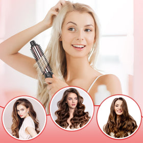 DENVEK thermal brush ceramic barrel delivers even heat for smooth curls