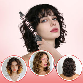 DENVEK ionic technology hair brush reduces frizz and adds shine.