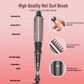 DENVEK versatile styling tool for curling, straightening, and volumizing
