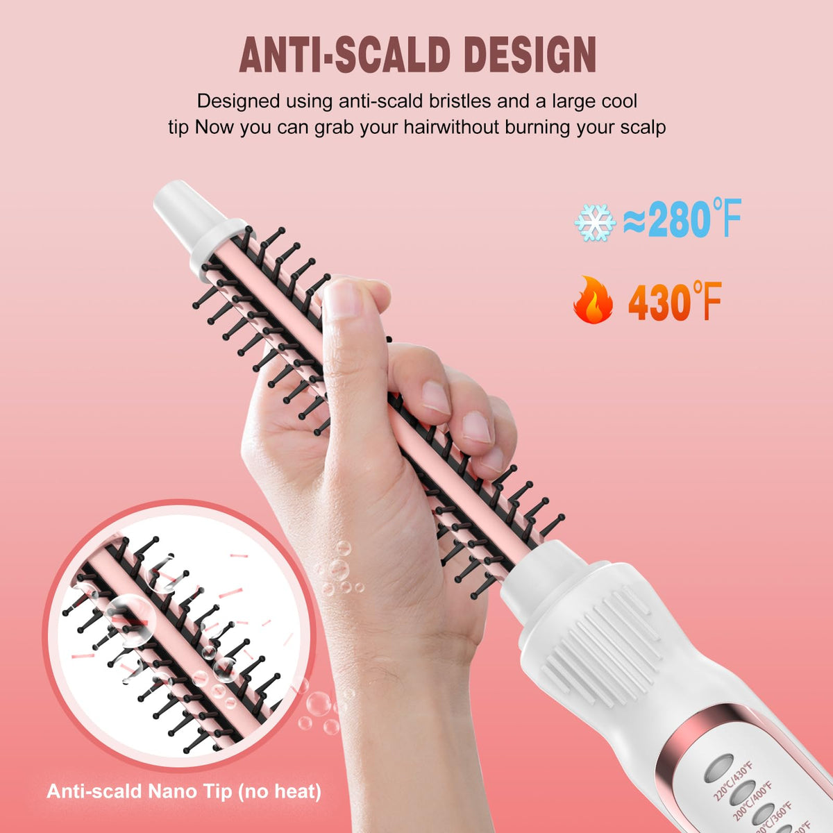 DENVEK multi-temperature settings for different hair types