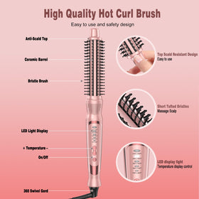 DENVEK multifunction hair tool functioning as curler, straightener, or hot comb.