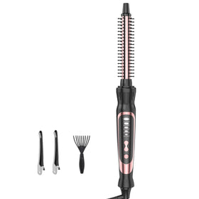 DENVEK thermal brush with half-inch barrel for smooth curls and volume.