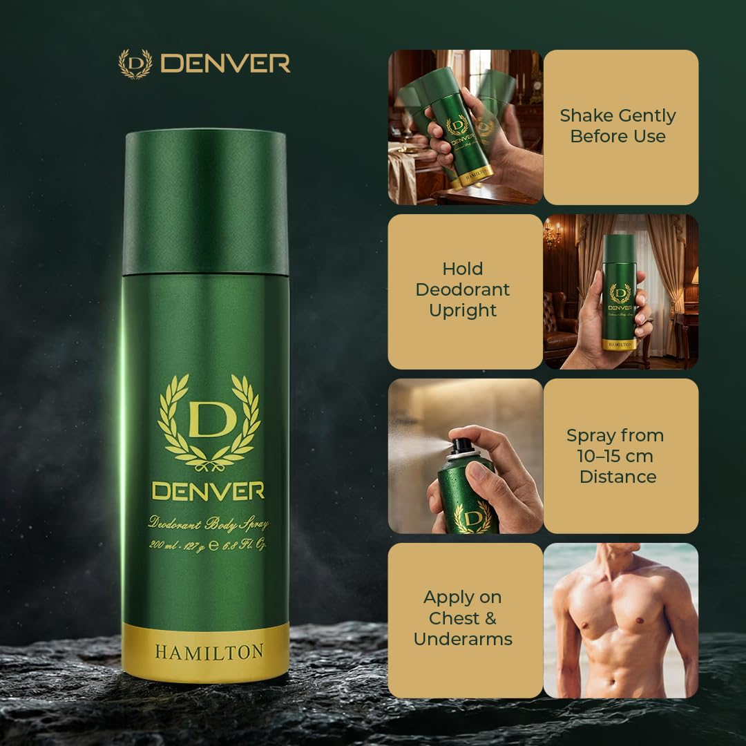 Denver Hamilton fragrance with lavender and bergamot for all-day confidence.