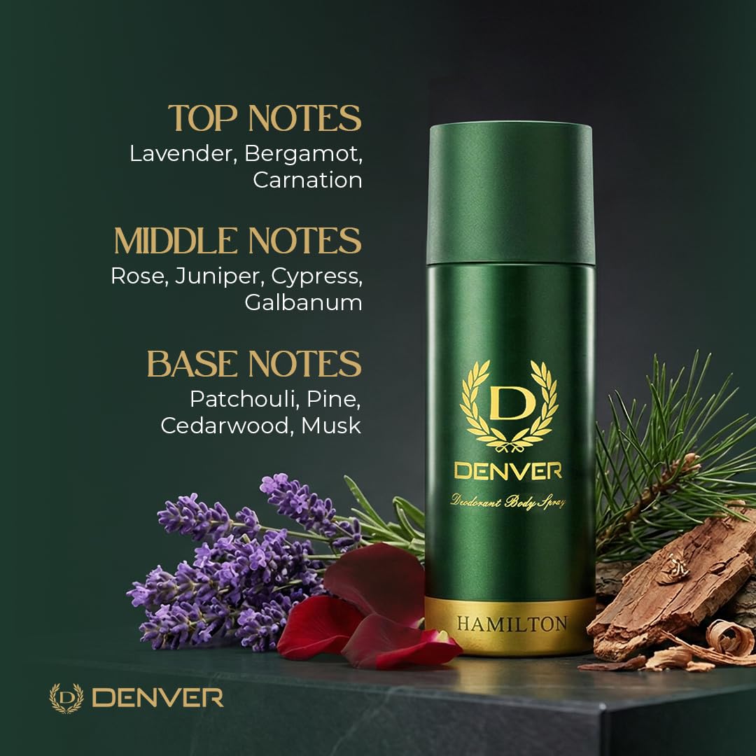 Denver Hamilton deodorant spray in use during workout for freshness.