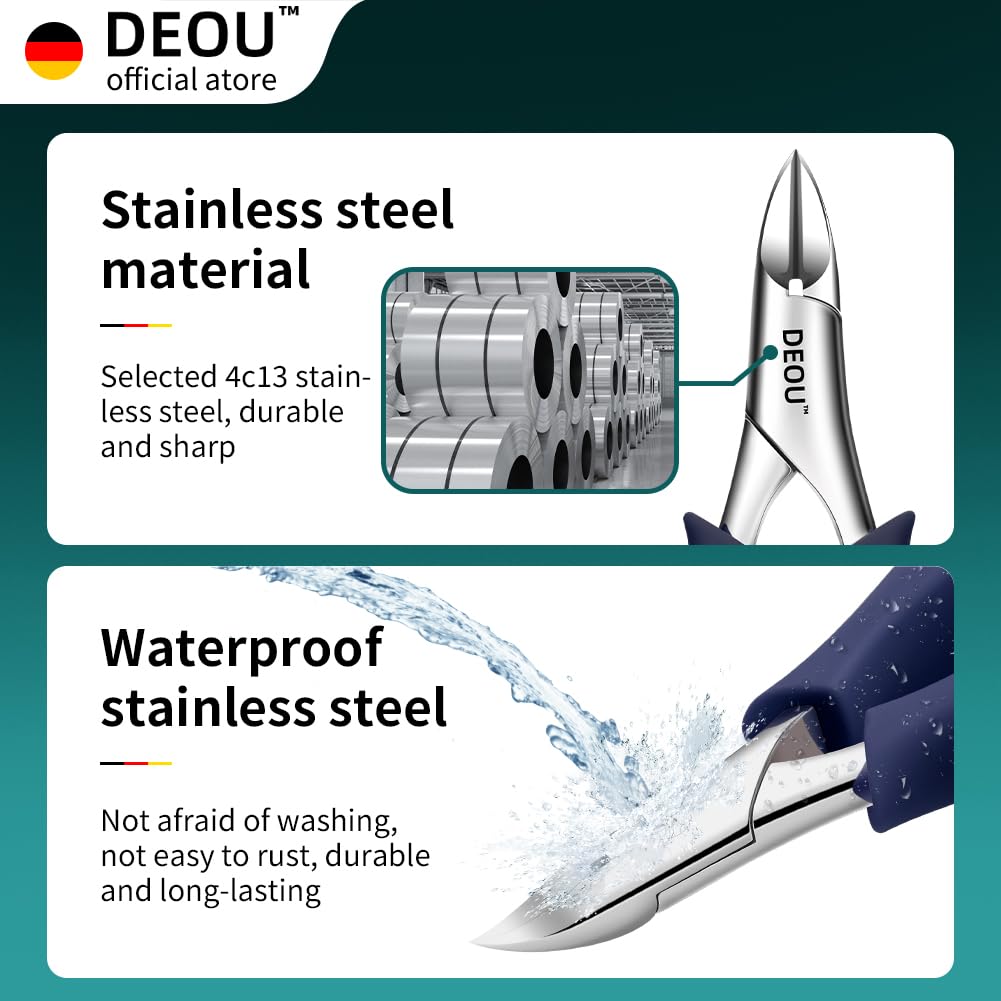 DEOU built-in spring design reduces breakage and extends life.