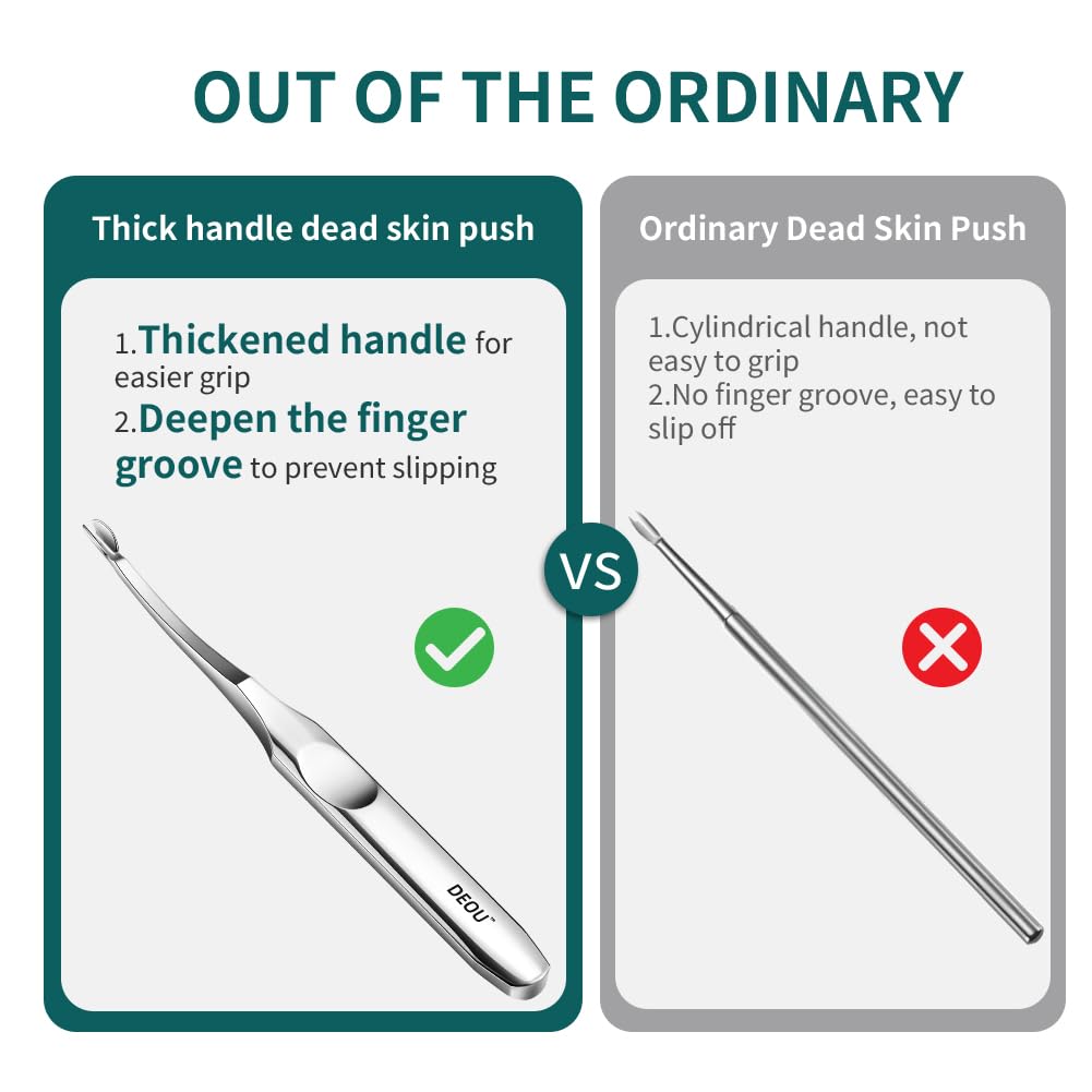 DEOU professional cuticle pusher trusted by nail technicians for precise care