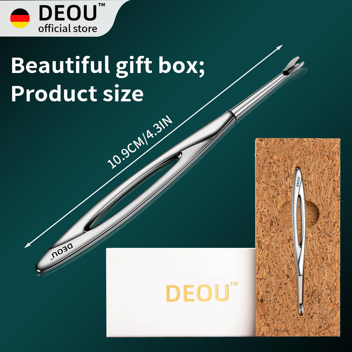 DEOU nail care tool suitable for women and men for daily grooming.