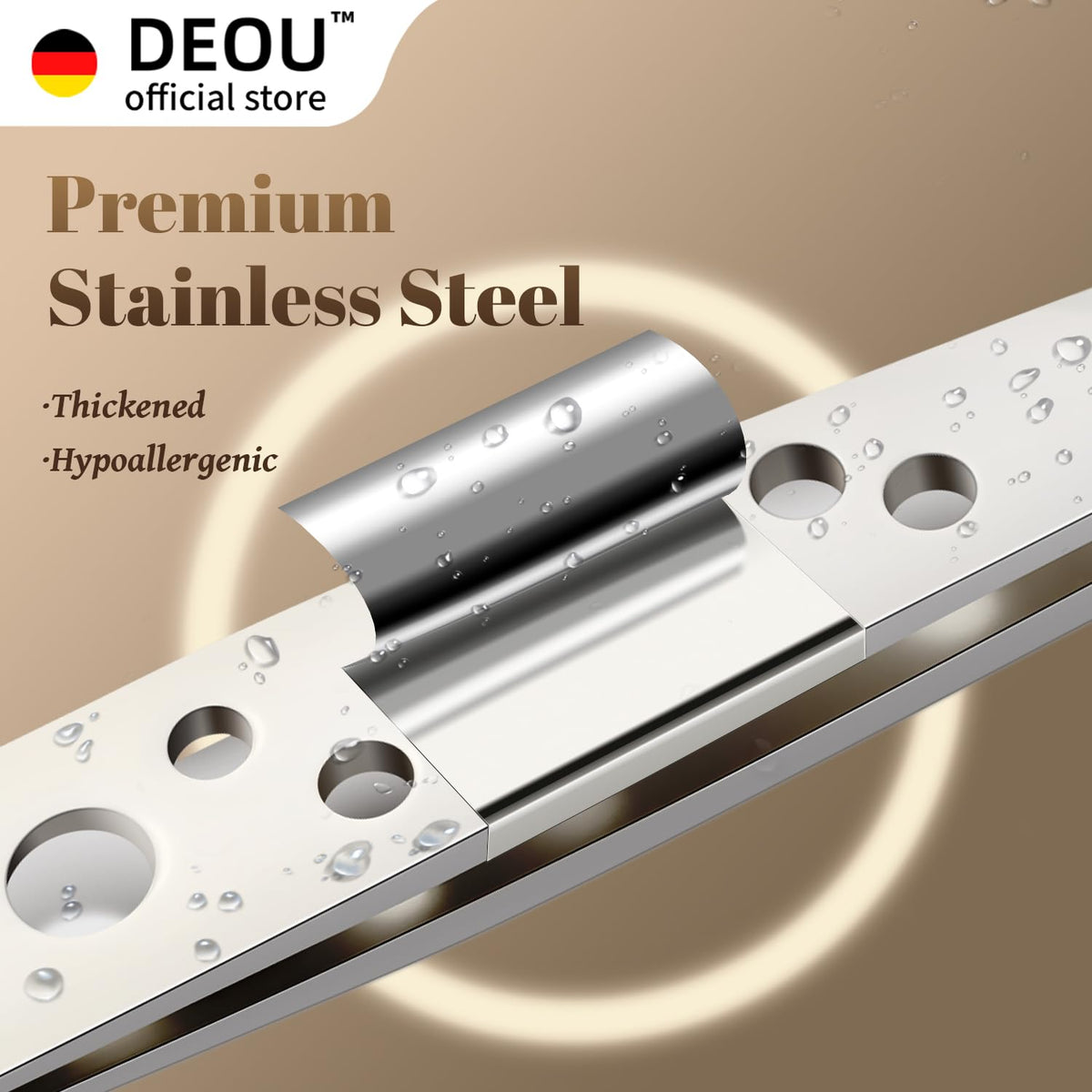 DEOU precision tip tweezers ideal for brow shaping and false lash prep