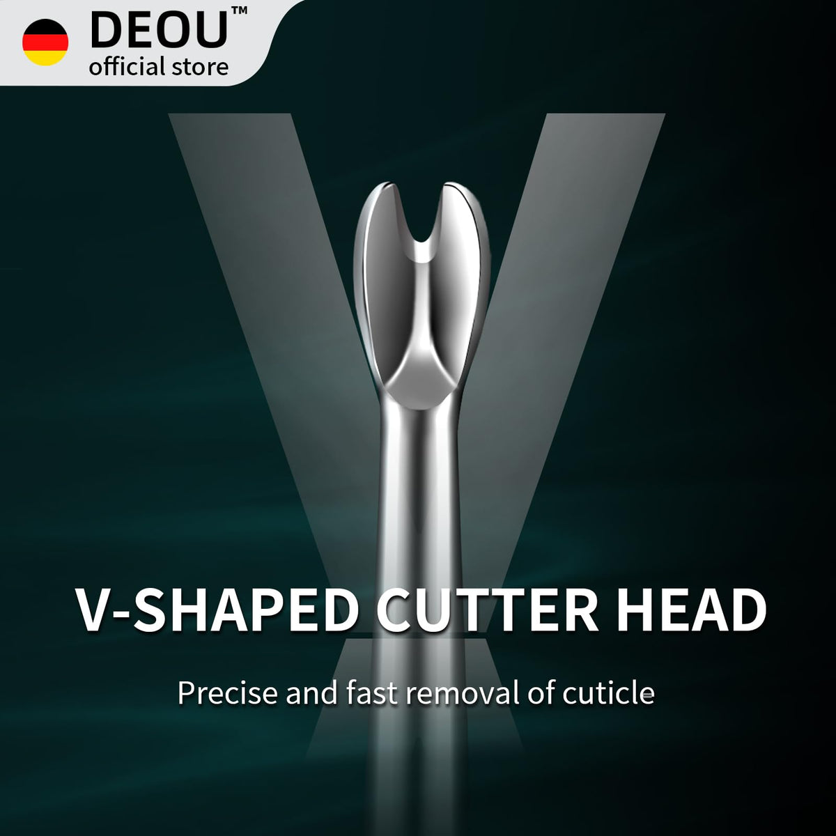 DEOU professional cuticle remover tool aligns with salon styles for at-home use.