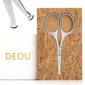 DEOU round-nose safety scissors for precise nose trimming with durable stainless steel.