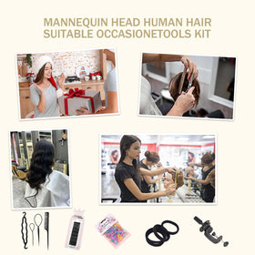 Depaajk head supports curling and straightening practice with real hair