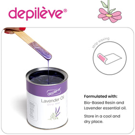 Depileve disposable strips ready for quick, hygienic waxing sessions.
