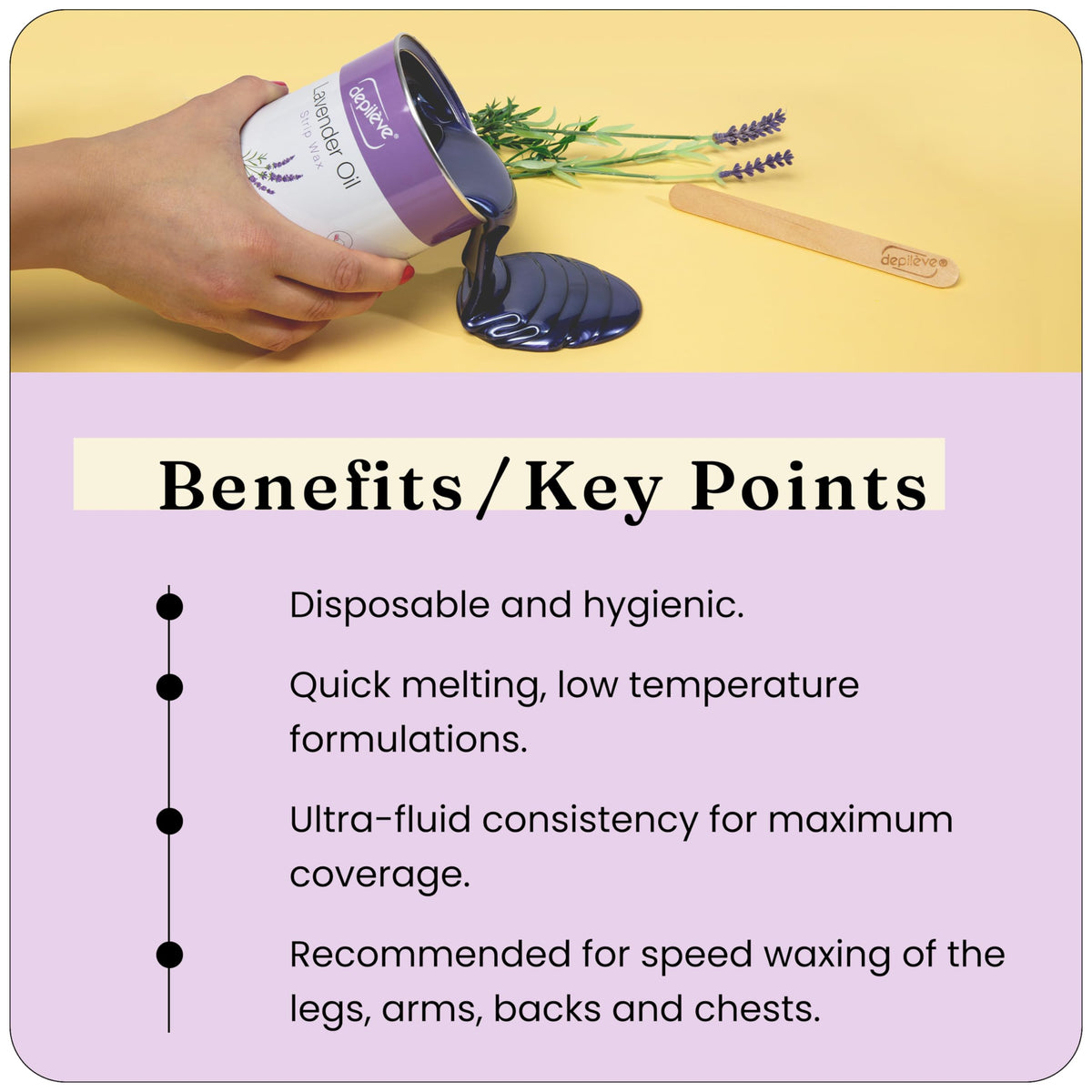 Depileve full-body wax setup enables salon-quality results at home.